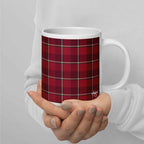 Old Brick and Cab Sav Plaid Ceramic Mug - Scottish Squares