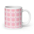 Ceramic Mug Breast Cancer Awareness Plaid - Scottish Squares