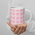 Ceramic Mug Breast Cancer Awareness Plaid - Scottish Squares