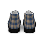 Women’s High Top Canvas Shoes Cello and Donkey Brown Plaid - Scottish Squares