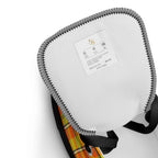 Women’s High Top Canvas Shoes Blaze Orange and Bird Flower Plaid - Scottish Squares