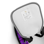 Women’s High Top Canvas Shoes Electric Violet and Fuchsia Plaid - Scottish Squares