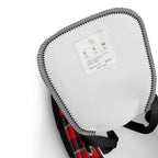 Women’s High Top Canvas Shoes Red Ribbon and Heavy Metal Plaid - Scottish Squares