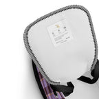 Women’s High Top Canvas Shoes Light Wisteria and Livid Brown Plaid - Scottish Squares