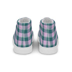 Women’s High Top Canvas Shoes Ming and Melanie Plaid - Scottish Squares