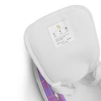 Women’s High Top Canvas Shoes Viola and Dull lavender Plaid - Scottish Squares