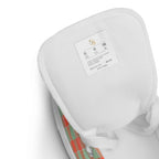 Women’s High Top Canvas Shoes Spring Rain and Persimmon Plaid - Scottish Squares