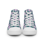 Women’s High Top Canvas Shoes Ming and Melanie Plaid - Scottish Squares