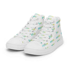 Women’s High Top Canvas Shoes Your Own Birthday Plaid - Scottish Squares
