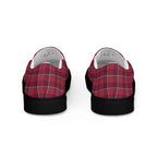 Women’s Slip-On Canvas Shoes Old Brick and Cab Sav Plaid - Scottish Squares