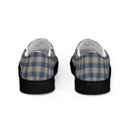 Women’s Slip-On Canvas Shoes Cello and Donkey Brown Plaid - Scottish Squares