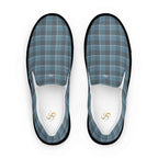 Women’s Slip-On Canvas Shoes Hoki and Shuttle Gray Plaid 12 - Scottish Squares