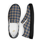 Women’s Slip-On Canvas Shoes Cello and Donkey Brown Plaid - Scottish Squares