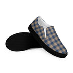 Women’s Slip-On Canvas Shoes Cello and Donkey Brown Plaid - Scottish Squares