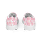 Women’s Slip-On Canvas Shoes Breast Cancer Awareness Plaid - Scottish Squares