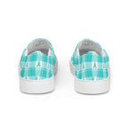 Women’s Slip-On Canvas Shoes Ovarian Cancer Awareness Plaid - Scottish Squares