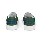 Women’s Slip-On Canvas Shoes Green Blue Orange Plaid Tartan