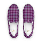 Women’s Slip-On Canvas Shoes Purple and Trendy Pink Plaid 12 - Scottish Squares