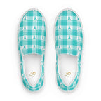 Women’s Slip-On Canvas Shoes Ovarian Cancer Awareness Plaid 12 - Scottish Squares