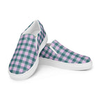 Women’s Slip-On Canvas Shoes Ming and Melanie Plaid - Scottish Squares