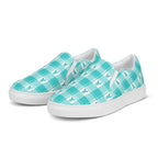 Women’s Slip-On Canvas Shoes Ovarian Cancer Awareness Plaid - Scottish Squares