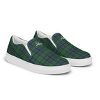 Women’s Slip-On Canvas Shoes Green Blue Orange Plaid Tartan